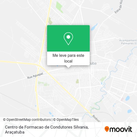 Centro de Formacao de Condutores Silvania mapa