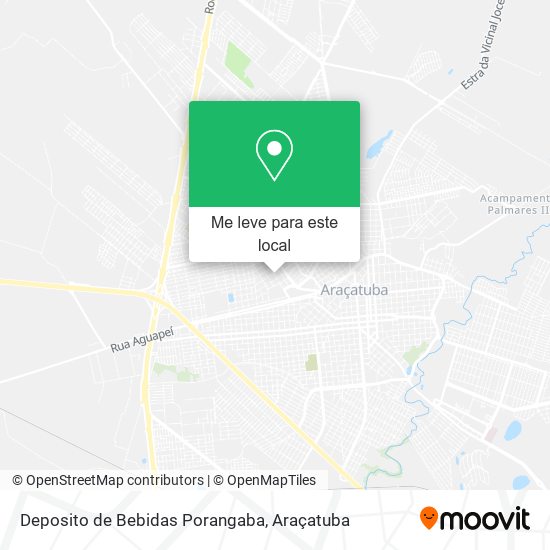 Deposito de Bebidas Porangaba mapa