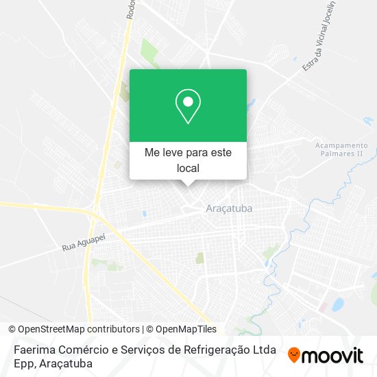 Faerima Comércio e Serviços de Refrigeração Ltda Epp mapa