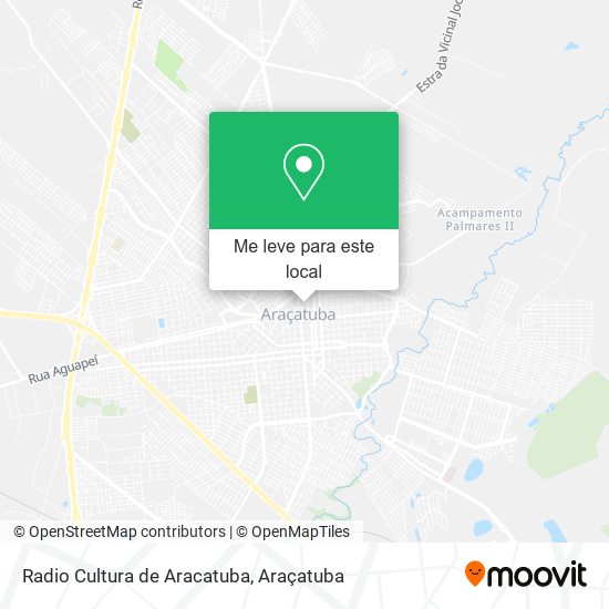 Radio Cultura de Aracatuba mapa