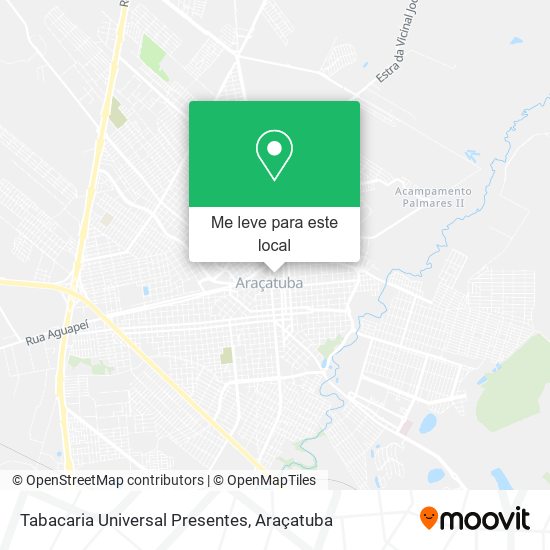 Tabacaria Universal Presentes mapa