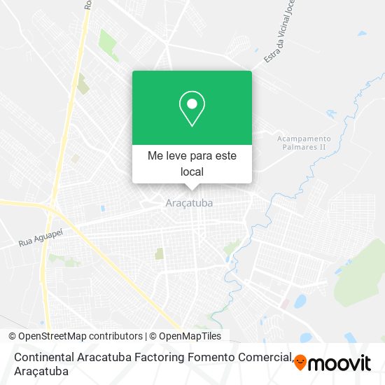 Continental Aracatuba Factoring Fomento Comercial mapa
