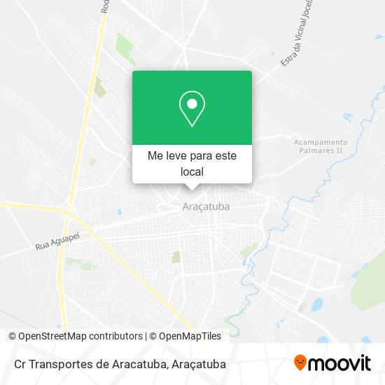Cr Transportes de Aracatuba mapa