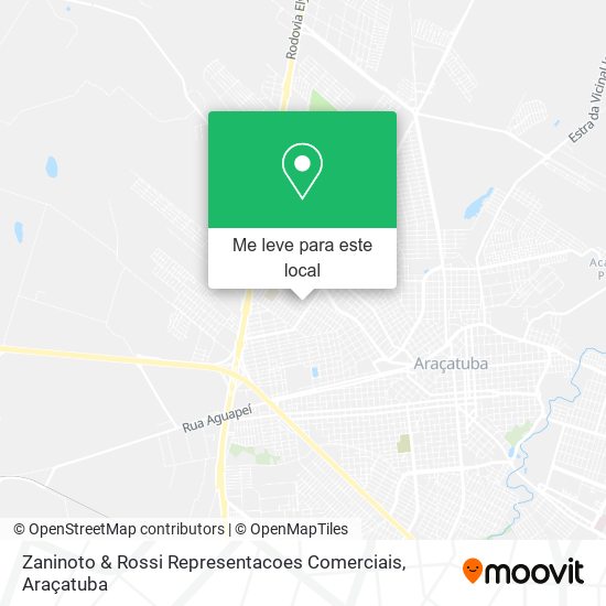 Zaninoto & Rossi Representacoes Comerciais mapa