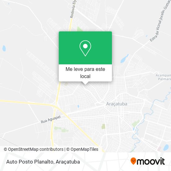 Auto Posto Planalto mapa