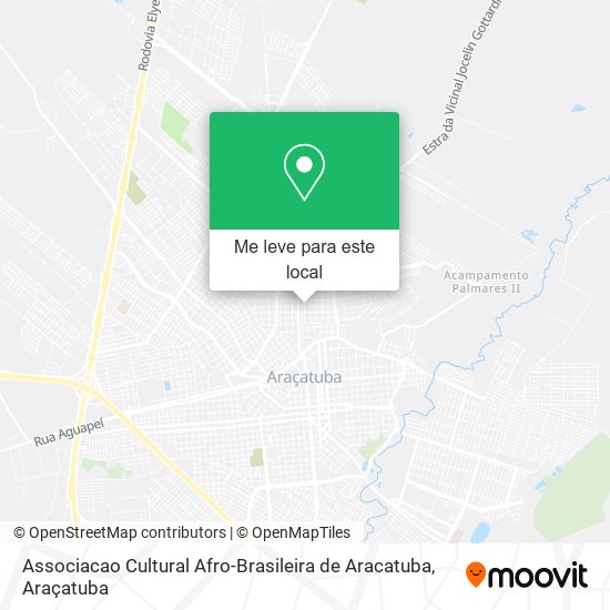 Associacao Cultural Afro-Brasileira de Aracatuba mapa