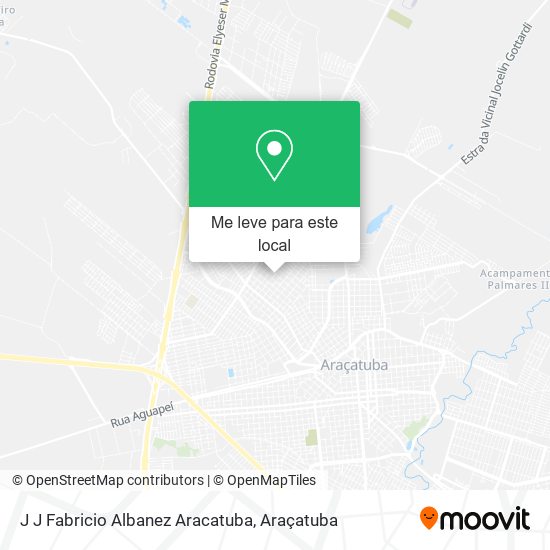 J J Fabricio Albanez Aracatuba mapa