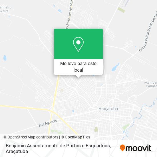 Benjamin Assentamento de Portas e Esquadrias mapa