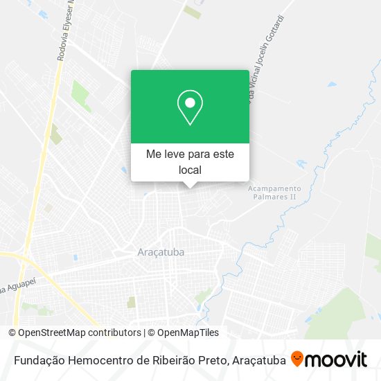 Fundação Hemocentro de Ribeirão Preto mapa