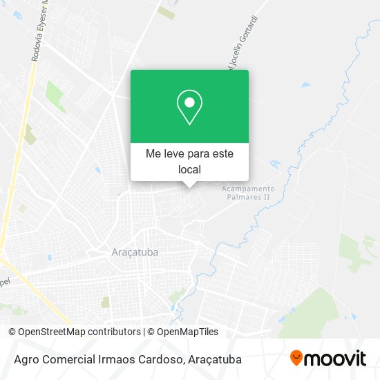 Agro Comercial Irmaos Cardoso mapa
