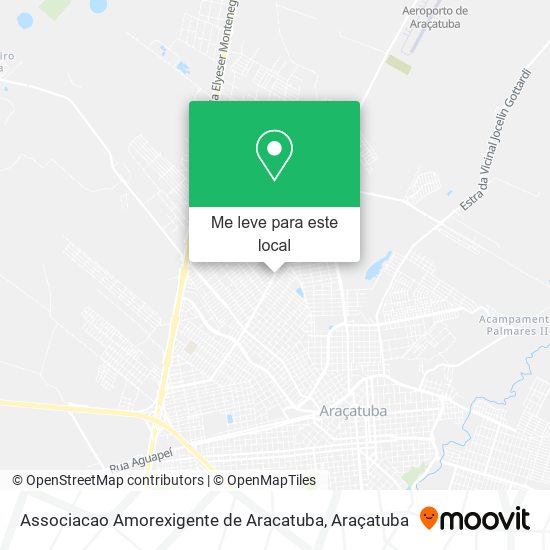 Associacao Amorexigente de Aracatuba mapa