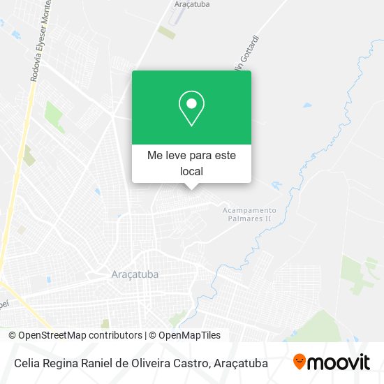 Celia Regina Raniel de Oliveira Castro mapa