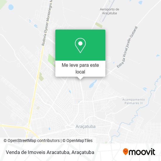 Venda de Imoveis Aracatuba mapa