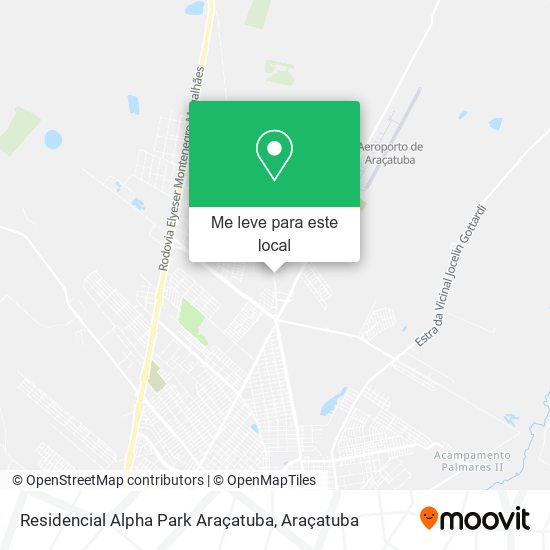 Residencial Alpha Park Araçatuba mapa