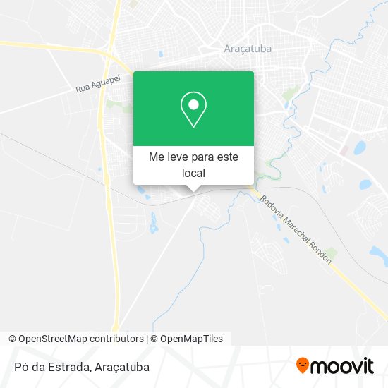 Pó da Estrada mapa
