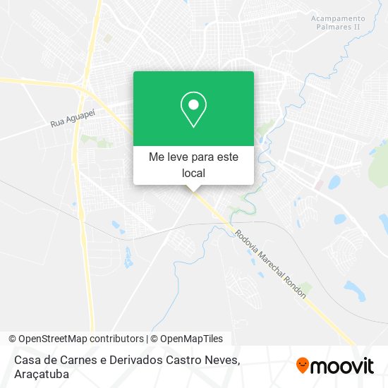 Casa de Carnes e Derivados Castro Neves mapa
