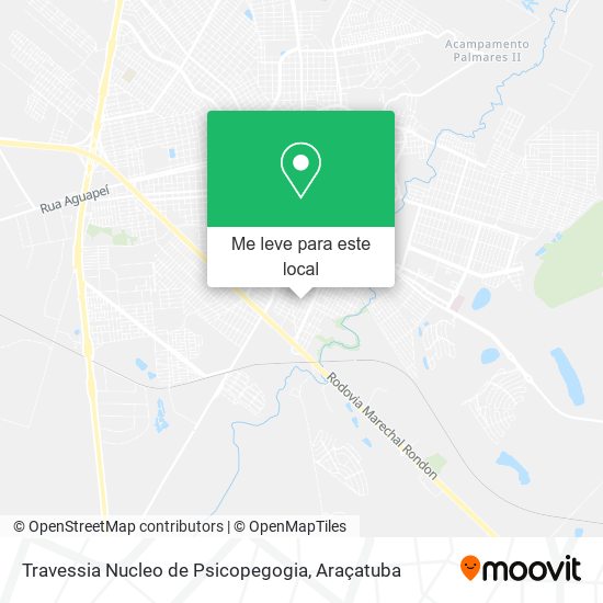 Travessia Nucleo de Psicopegogia mapa