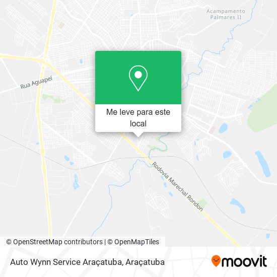Auto Wynn Service Araçatuba mapa