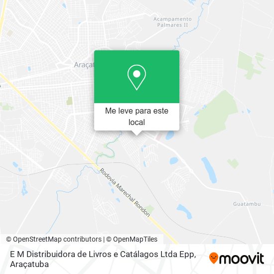 E M Distribuidora de Livros e Catálagos Ltda Epp mapa