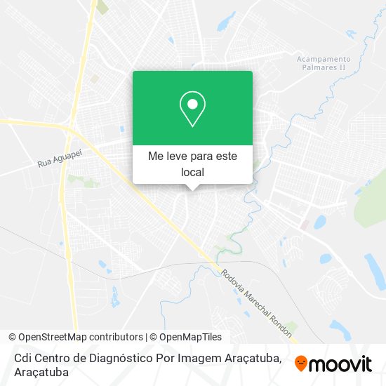 Cdi Centro de Diagnóstico Por Imagem Araçatuba mapa