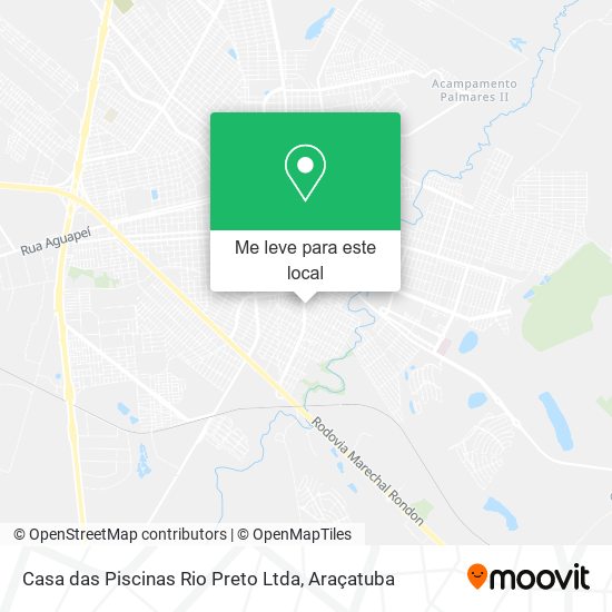 Casa das Piscinas Rio Preto Ltda mapa
