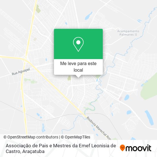 Associação de Pais e Mestres da Emef Leonisia de Castro mapa