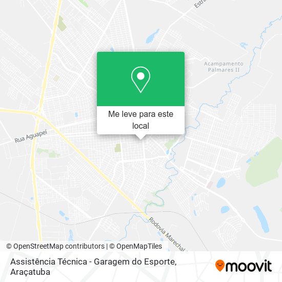 Assistência Técnica - Garagem do Esporte mapa