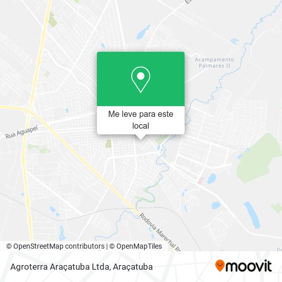 Agroterra Araçatuba Ltda mapa