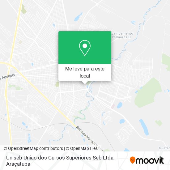 Uniseb Uniao dos Cursos Superiores Seb Ltda mapa