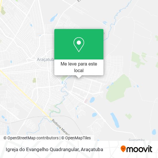 Igreja do Evangelho Quadrangular mapa
