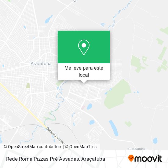 Rede Roma Pizzas Pré Assadas mapa