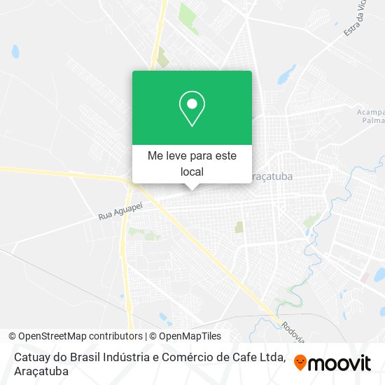 Catuay do Brasil Indústria e Comércio de Cafe Ltda mapa
