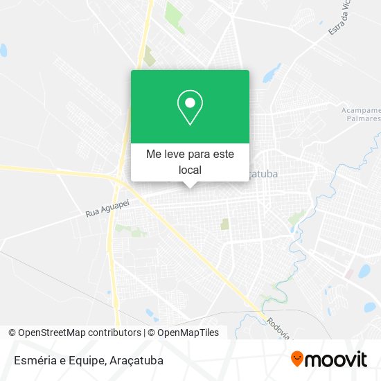 Esméria e Equipe mapa