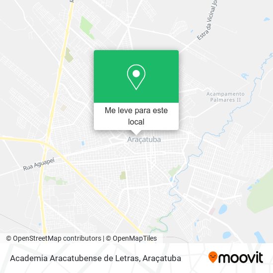 Academia Aracatubense de Letras mapa