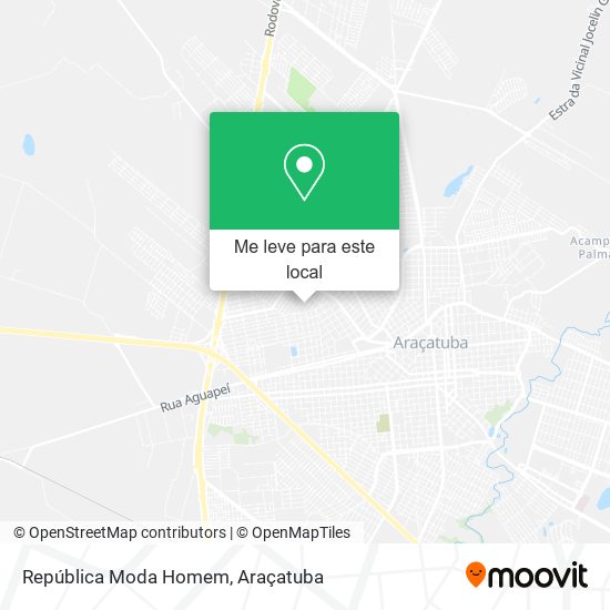 República Moda Homem mapa