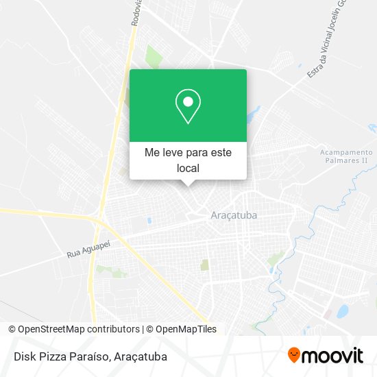 Disk Pizza Paraíso mapa