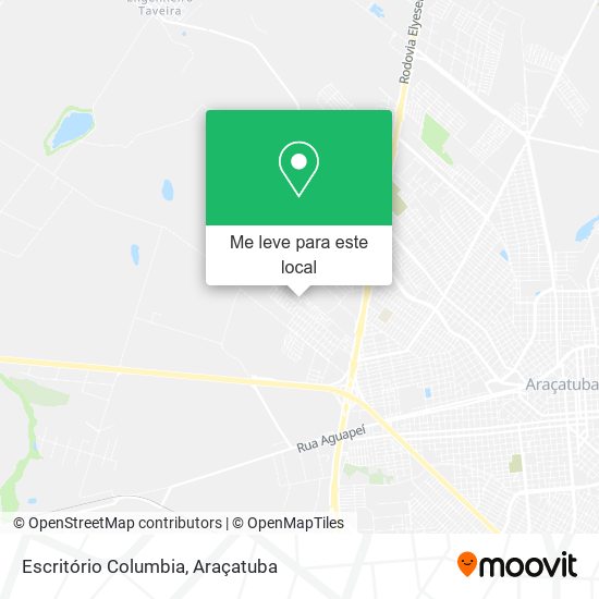 Escritório Columbia mapa