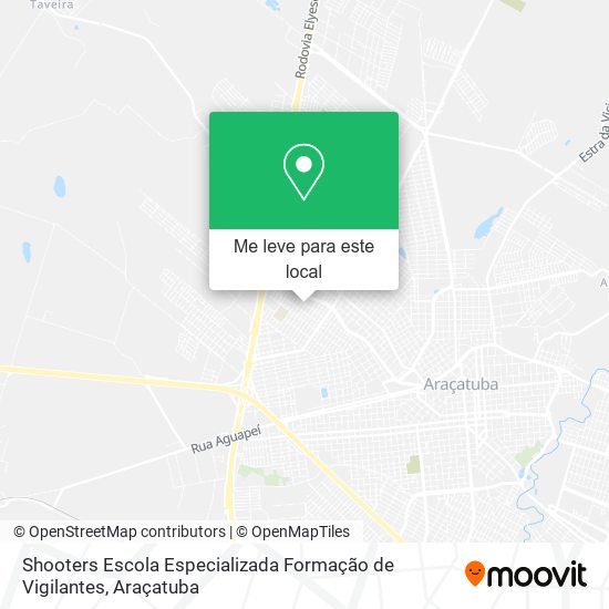 Shooters Escola Especializada Formação de Vigilantes mapa