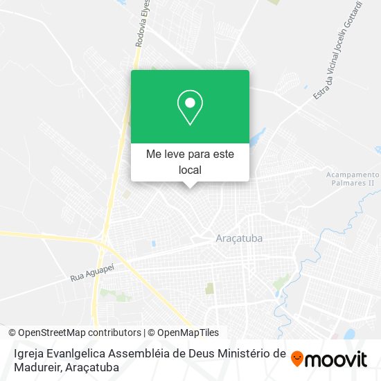 Igreja Evanlgelica Assembléia de Deus Ministério de Madureir mapa