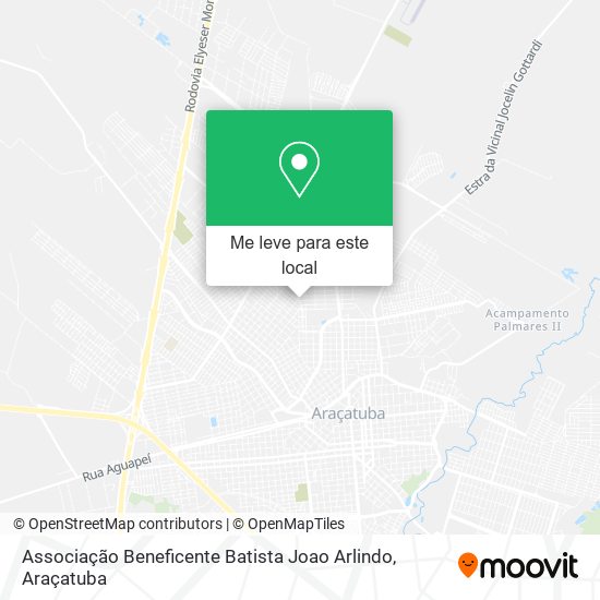 Associação Beneficente Batista Joao Arlindo mapa