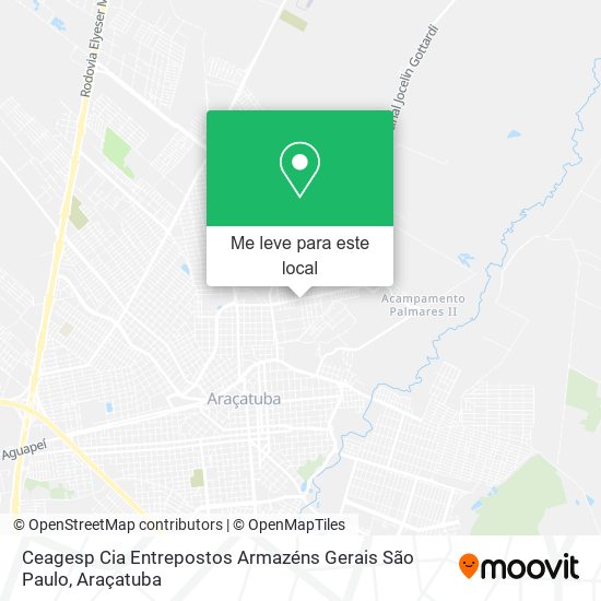Ceagesp Cia Entrepostos Armazéns Gerais São Paulo mapa