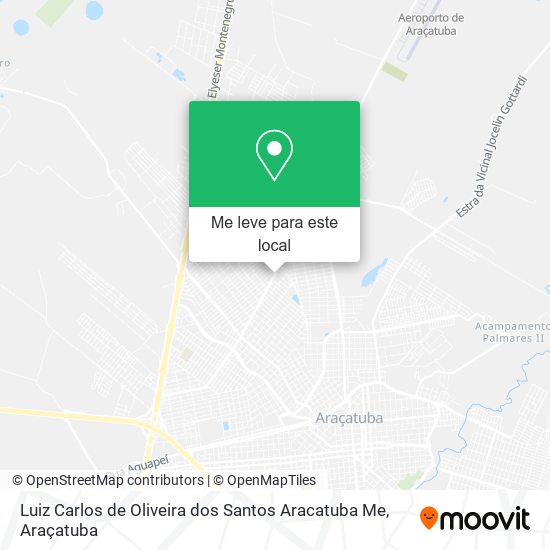 Luiz Carlos de Oliveira dos Santos Aracatuba Me mapa