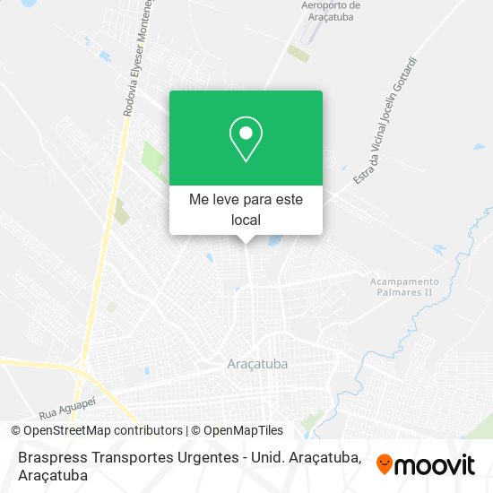 Braspress Transportes Urgentes - Unid. Araçatuba mapa