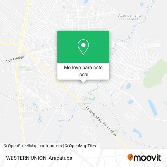 WESTERN UNION mapa