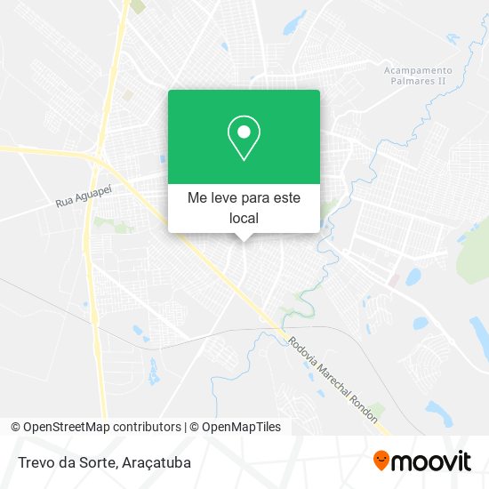 Trevo da Sorte mapa