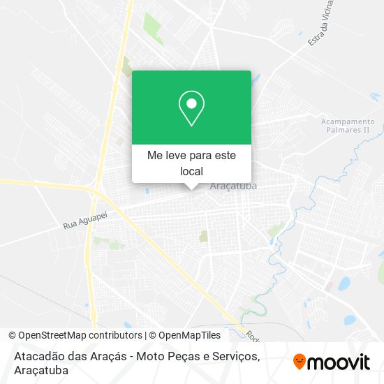 Atacadão das Araçás - Moto Peças e Serviços mapa