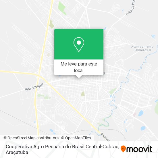 Cooperativa Agro Pecuária do Brasil Central-Cobrac mapa