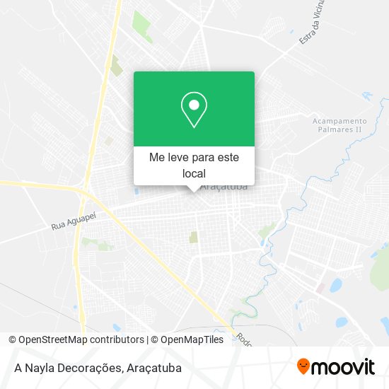 A Nayla Decorações mapa