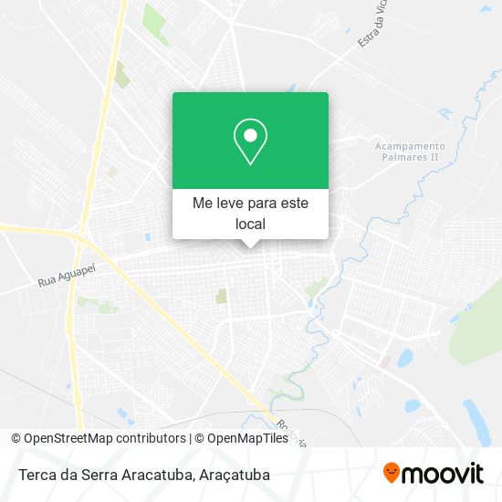 Terca da Serra Aracatuba mapa