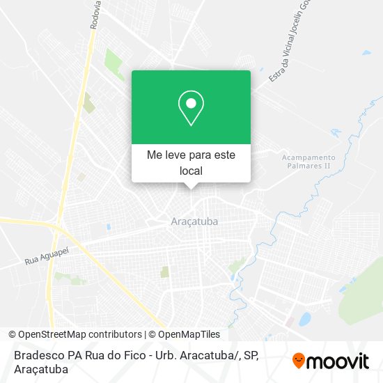 Bradesco PA Rua do Fico - Urb. Aracatuba / , SP mapa
